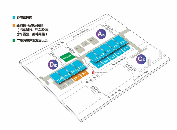 2023广州国际车展各车企品牌展位分布图  第1张