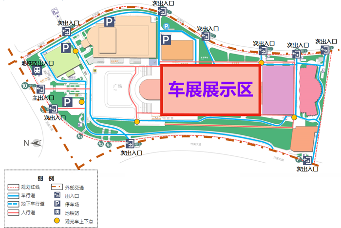 南宁国际会展中心交通指南，停车场收费标准指南  第1张